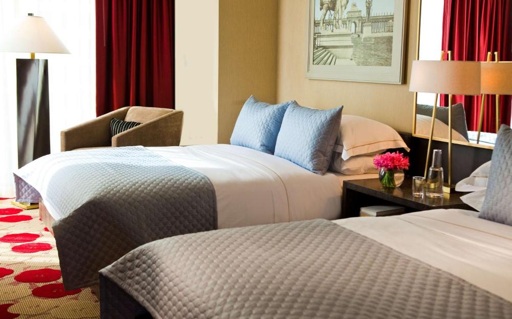 Deluxe Two Double Beds with Roll-In Shower - Mobility /Hearing Accessible